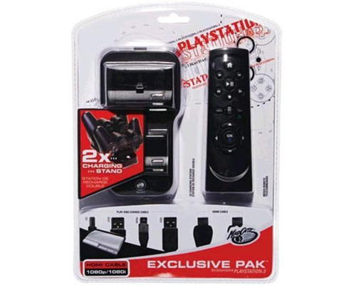 PACK PS3 MADCATZ CARGADOR MANDOS + MANDO TV